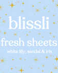 fresh sheets – white lily, sandal & iris 220g soy candle