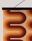 Retro wiggle stripe Tapestry
