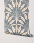 Frond Art Deco Wallpaper in Rich Jewel Tones