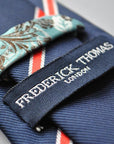 navy and red club stripe tie