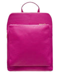 Fuchsia Pocket Ethical Leather Backpack