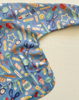 Long Sleeved Baby Bib - Crafty Print