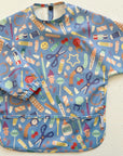 Long Sleeved Baby Bib - Crafty Print