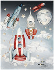 Future Sky Wall Stickers Set for Kids Bedrooms