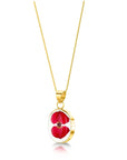 Poppy Oval Pendant Necklace