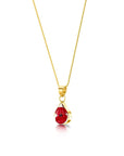 Poppy Teardrop Pendant Necklace
