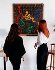 Giant Snakes and Ladders Game Board