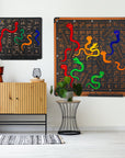 Giant Snakes and Ladders Game Board