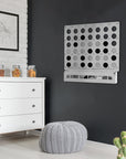 White Four in a Row Wall Game