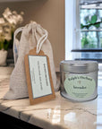 Premium wooden flower press and scented candle gift set for gardeners, lavender or tomato vine fragrance, luxury botanical preservation kit by Ralph's Orchard at brixbailey.com