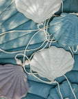 Dusty Blue Shell Garland Decoration