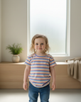 Chloe Rainbow Cotton T-Shirt Top | Baby Child Toddler