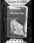 Personalised Zippo Lighter – Custom Text Engraving | Unique Photo Keepsake Gift