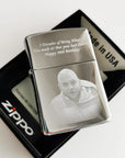 Personalised Zippo Lighter – Custom Text Engraving | Unique Photo Keepsake Gift