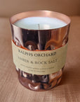 Luxury Marine Candle with Amber, Rock Salt, Driftwood, Clean Ozonic Fragrance, Fresh Sea Breeze Scent by Ralph's Orchard at brixbailey.com