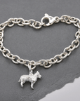 German Shepherd Silver Dog Charm