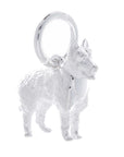 German Shepherd Silver Dog Charm