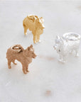 German Shepherd Silver Dog Charm