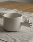 Gesture Ceramic Cup – Handmade Porcelain Coffee Cup(Okay)