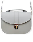 Olympia Handmade Leather Bag - Ghost Grey