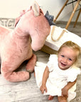 Giant Soft Toy Wingless Pegasus – Dusty Pink