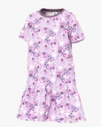 Girls Short Sleeve Dress in Spring Flowers