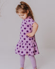 Girls Ruffle Dress with Star Print
