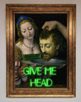 Give Me Head Renaissance Framed Poster