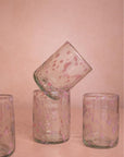 Louisa Confetti Tumbler, Pink - Set of 4