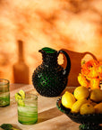 Olivia Swirl Tumbler, Green - Set of 4