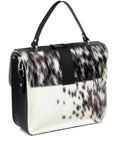 Ivory Hair On Hide Leather top Handle Bag - Brix and Bailey® - Contemporary Bag, Watch and Accessory Brand