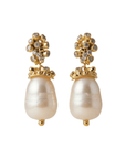 Gold Baroque Pearl Earrings - Lyra