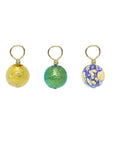 Shine On huggie earrings with blue speckle Murano glass bead, gold vermeil star charm, luxury stacking hoops by Lezzeri at brixbailey.com