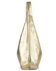Gold Metallic Leather Hobo Shoulder Bag - Brix + Bailey