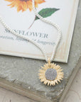 Gold Vermeil Sunflower Silver Charm