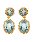 Gold Sky Blue Topaz Aurelia Earrings