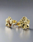 Forget-Me-Not Gold Vermeil Silver Studs