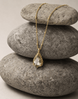 Gold Vermeil Green Quartz Necklace - Alba