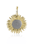 Gold Vermeil Sunflower Silver Charm