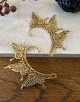 Boho Butterfly Filigree Ear Cuff - No Piercing Wrap Earring in Gold and Silver