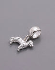 Golden Retriever Silver Dog Charm