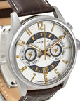 Brown Luxury Heyes Automatic Mens Watch Chronograph with Metal Strap Brix and Bailey