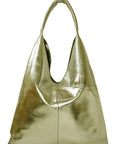 Gold Metallic Boho Ethical Sustainable Leather Bag Brix and Bailey