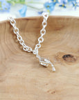 Mortar Board Personalised Silver Charm Bracelet