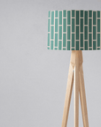 Green and Beige Geometric Lampshade