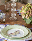 Green Apple Lace Dinner Plates - Set of 4