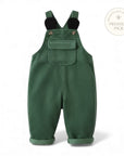 Green Corduroy Dungarees with Ear Detail