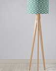 Green Geometric Lampshade, Ceiling or Table Lamp Shade