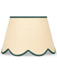 Green Petal Jute Scallop Lampshade