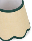 Green Petal Jute Scallop Lampshade